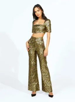 Alice McCall The Night Cat Pant Gold Size AU 6 for rent on The Volte - image 1