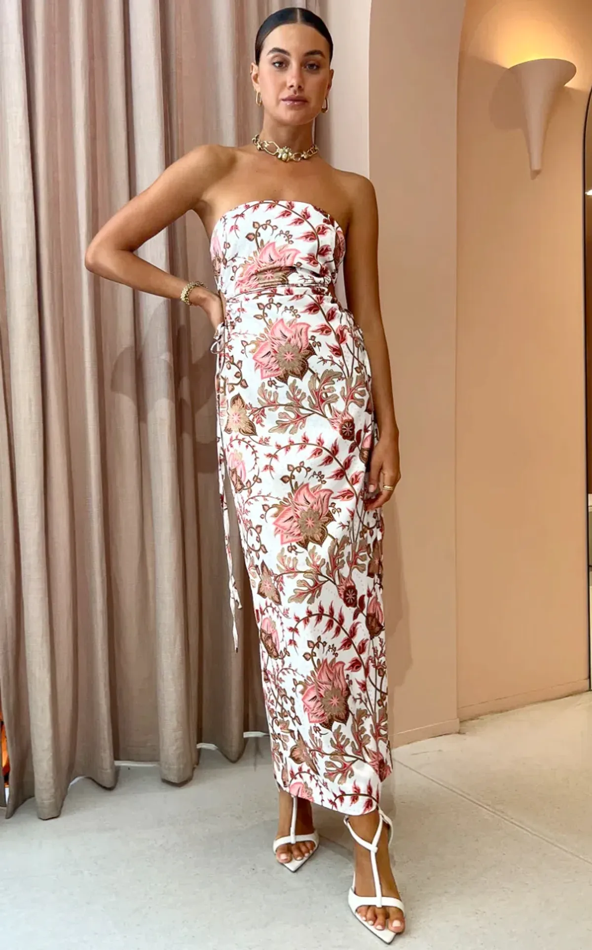 Sonya Moda Dima Dress Paisley Print White Size AU 8 - Image 1