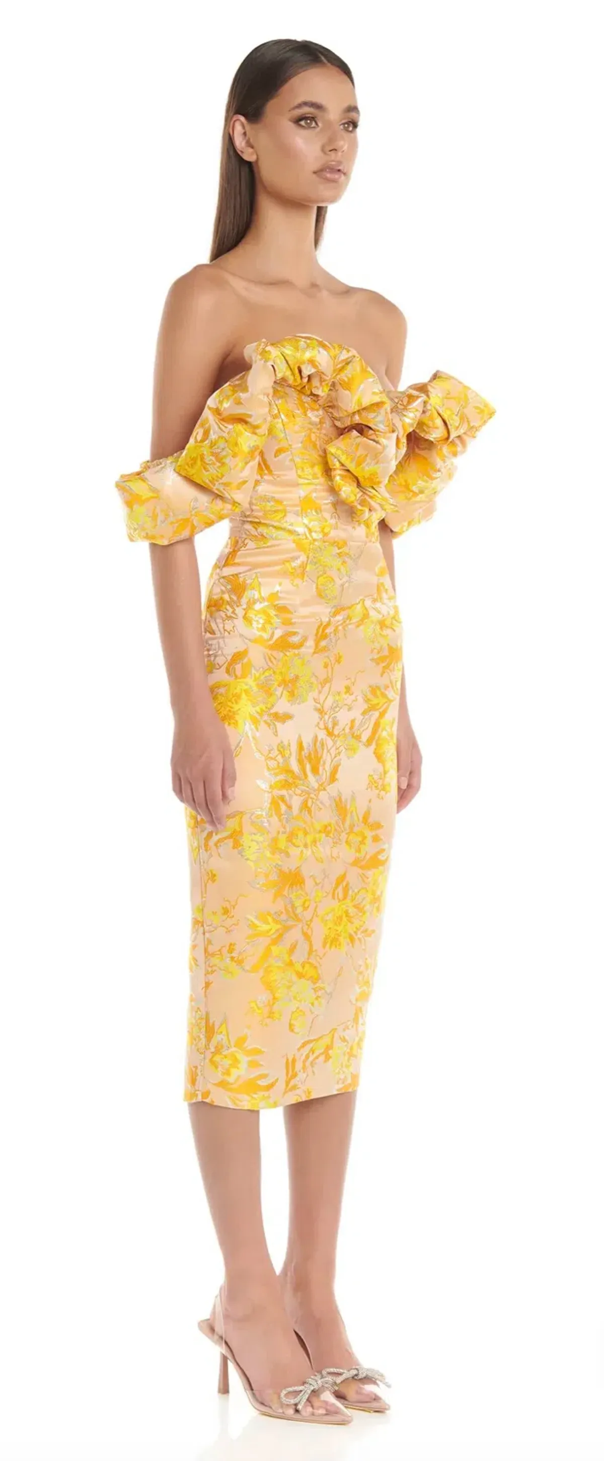 Eliyah the Label Brielle Dress Yellow Size S /AU 8  - Image 1