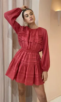 Issy Flourishes Dress Rouge Size 12  for rent on The Volte - image 1