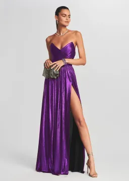 Retrofete Waldorf Dress Purple Size S / AUS 6-8 for rent on The Volte - image 1