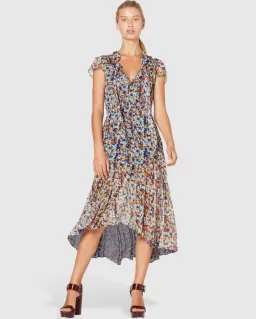 Stevie May Dixie Midi Dress Floral Size S / Au 8 for rent on The Volte - image 1