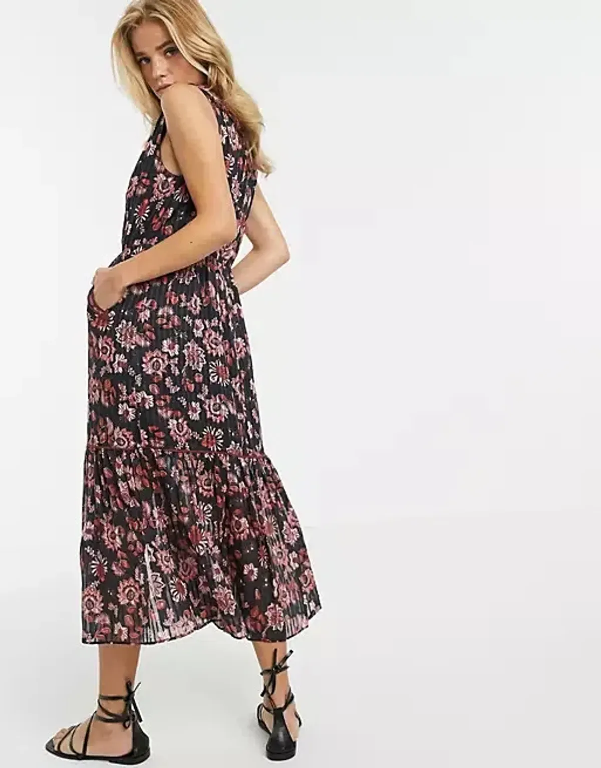 Stevie May Dakota Midi Dress Floral Size XS - Image 3