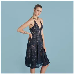 Pilgrim Lynda Dress Navy Size 10 for rent on The Volte - image 1