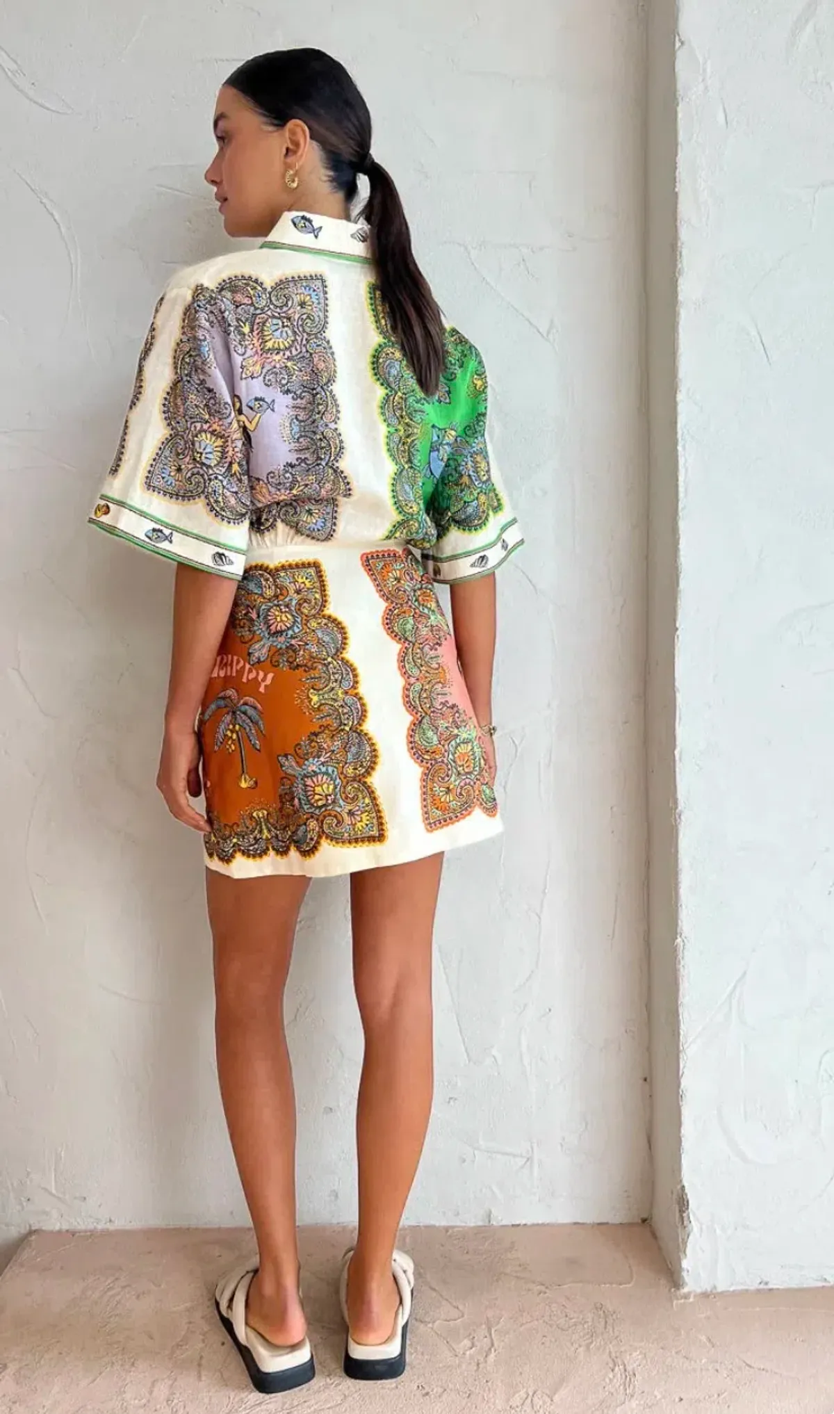 Alemais Trippy Troppo Mini Dress Multi Size 12 - Image 2
