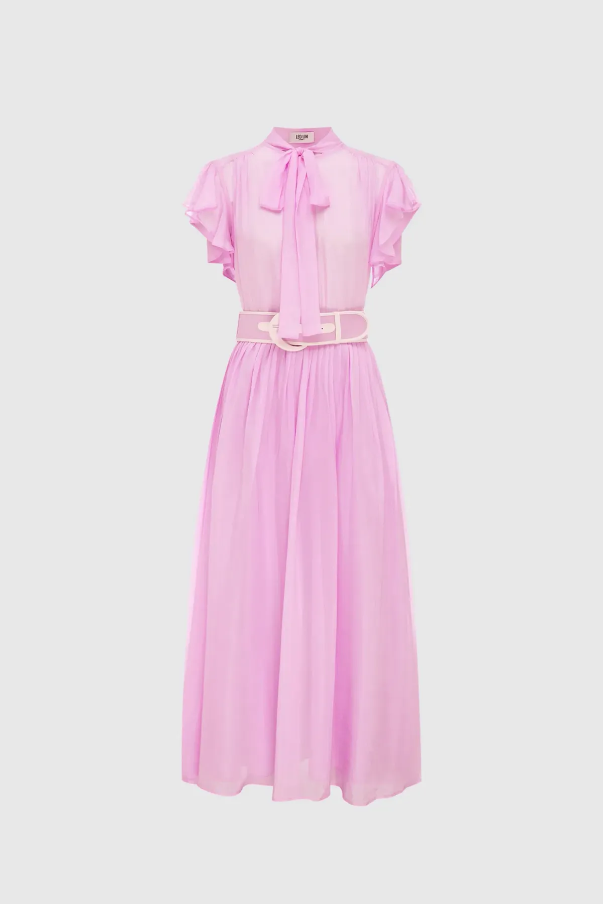 Leo Lin Pavilion Flutter Sleeve Dress in Orchid Pink Size 10 - Image 1