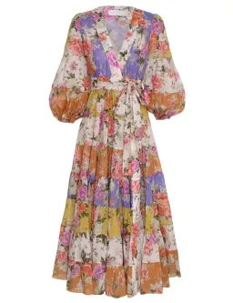 Zimmermann The Pattie Wrap Midi Dress in Spliced Size 1/Au 10  for rent on The Volte - image 2