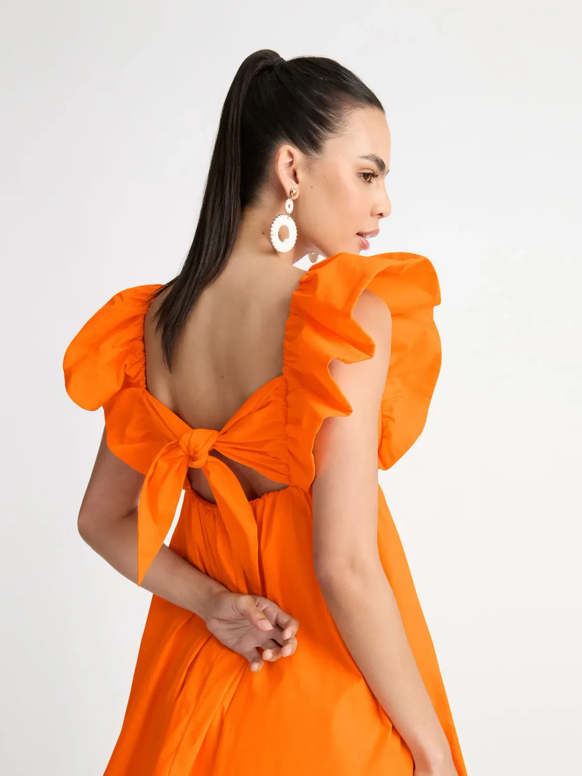 Sheike Bermuda Dress Orange Size AU 8 - Image 3