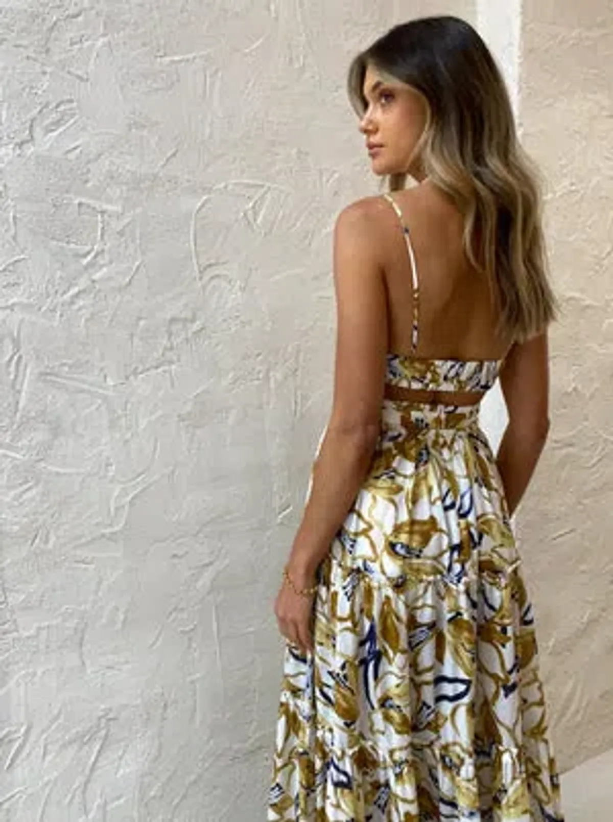 Bec & Bridge Eugenie Maxi Dress Multi-colored Size AU 8 - Image 3