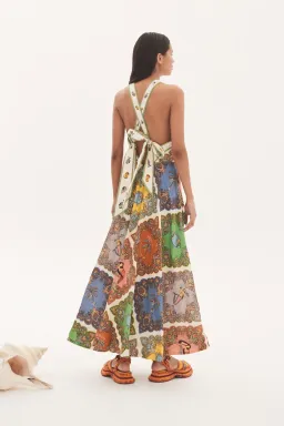 Alemais Trippy Troppo Halter Midi Dress Multi Size 8 for rent on The Volte - image 2