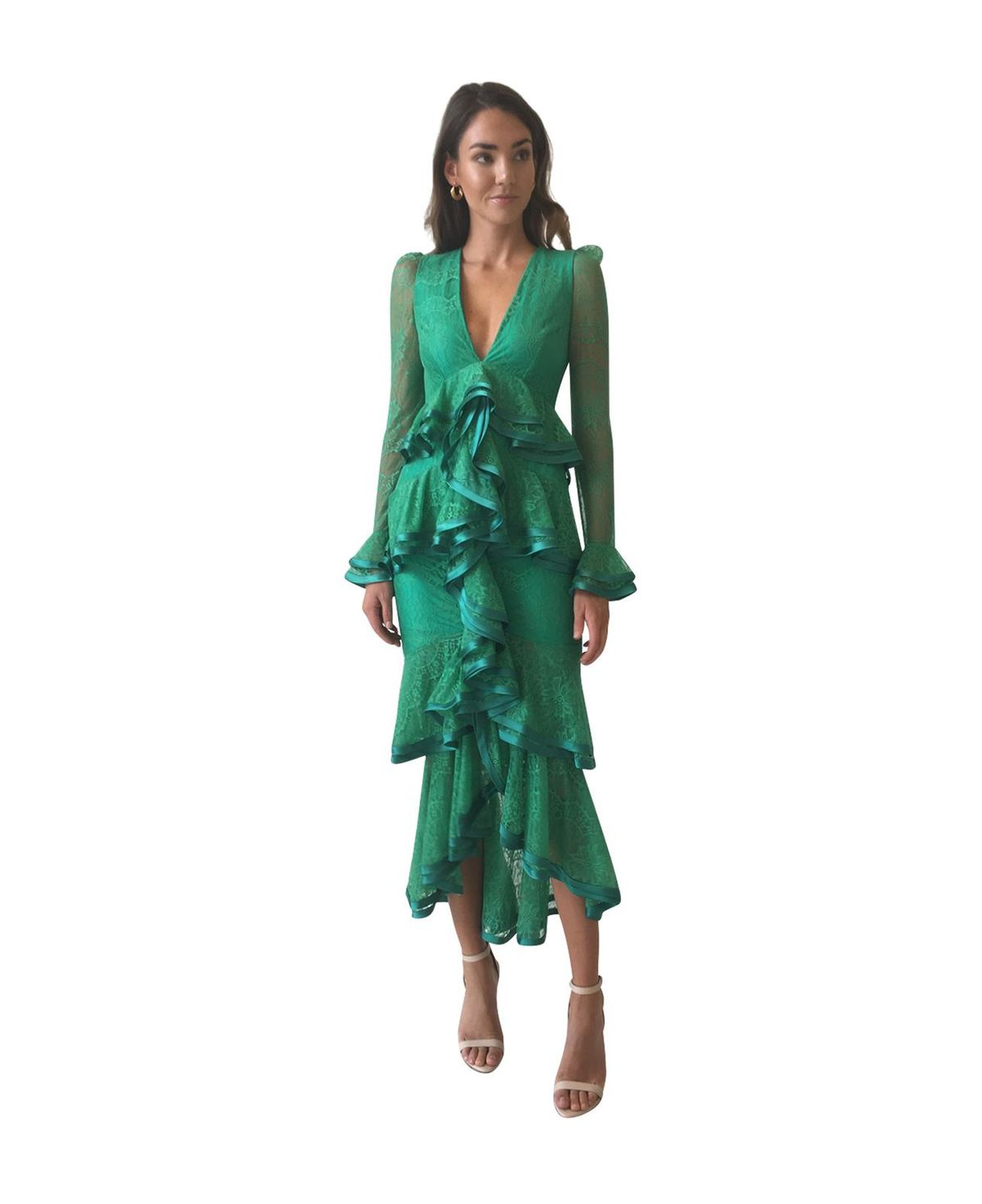 Nicola Finetti Maia Dress Green size 12 - Image 2