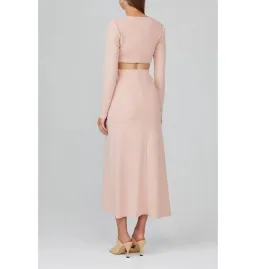 Acler Brighton Midi Dress Pink Size AU 12 for rent on The Volte - image 2