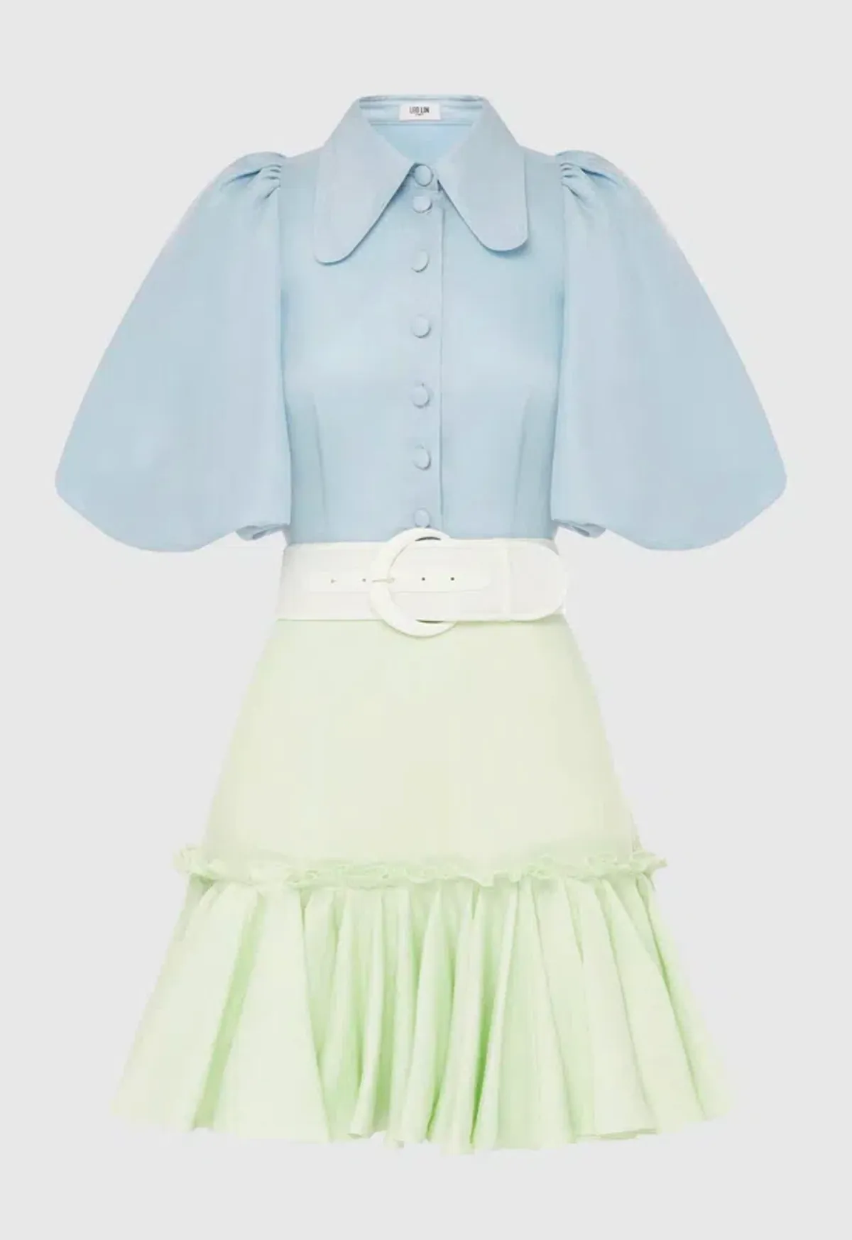 Leo Lin Cambridge Mini Dress Air Multi-colored Size AU 10 - Image 3
