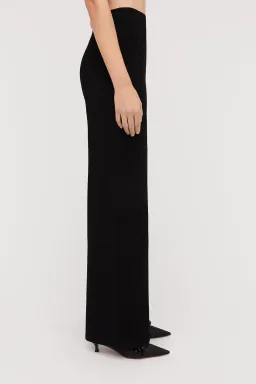 Scanlan Theodore Micro Crepe Trouser in Black in Size AU 10 for rent on The Volte - image 3