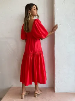 Steele Luna Dress Scarlet Red Size 12 for rent on The Volte - image 4