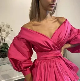 Alin Le Kal Chloe Dress Fuchsia Pink Size 6 for rent on The Volte - image 2