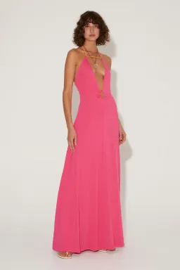 Hansen and Gretel Charlee Dress Magenta Size S/AU 8 for rent on The Volte - image 1