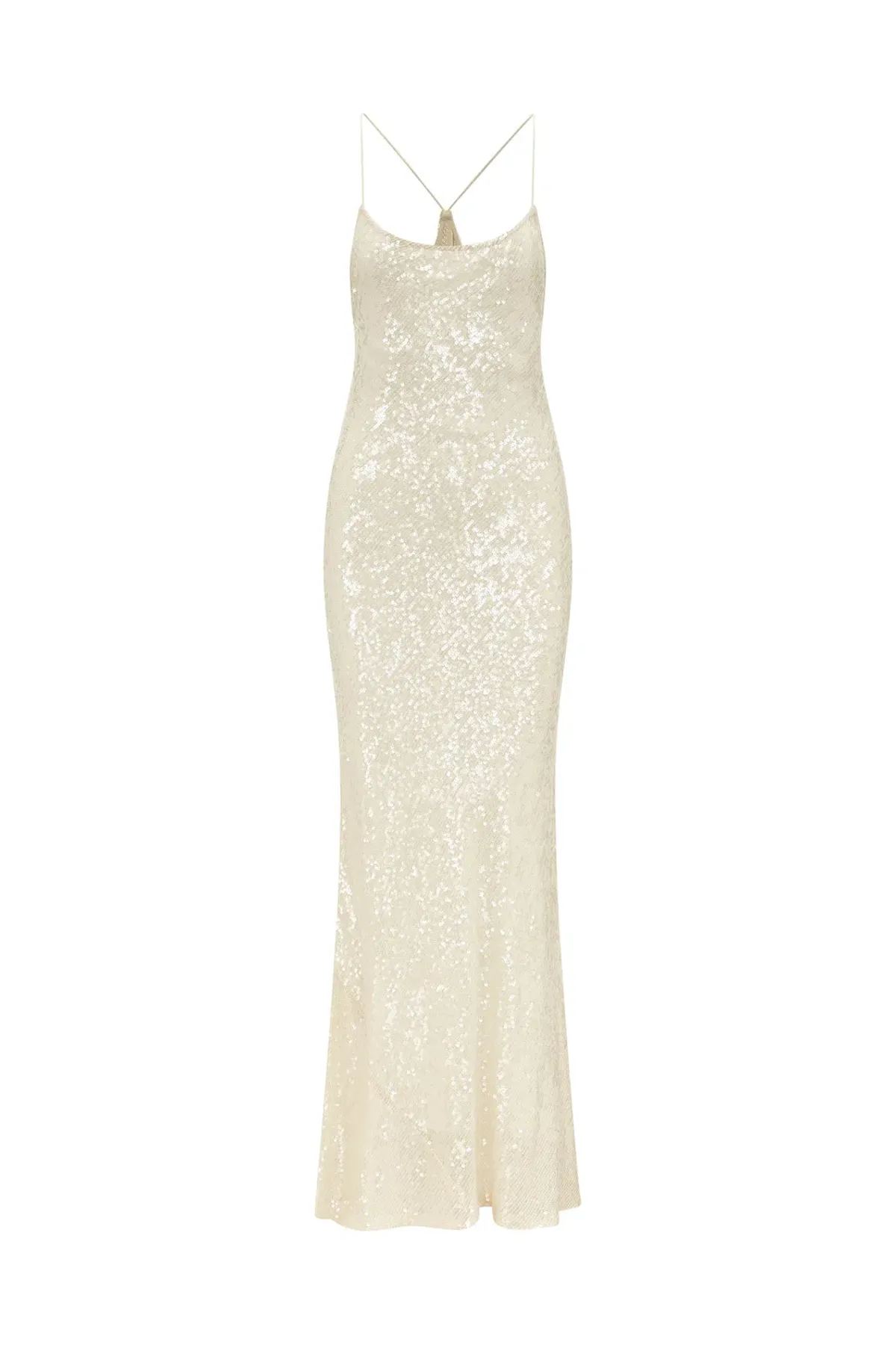 Rat & Boa Olympia Sequin Dress Cream Sequin Size XXS - Image 3