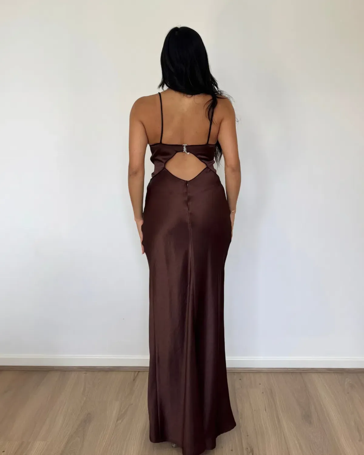 Bec & Bridge Hazel Maxi Dress Chocolate Size 8 - Image 5