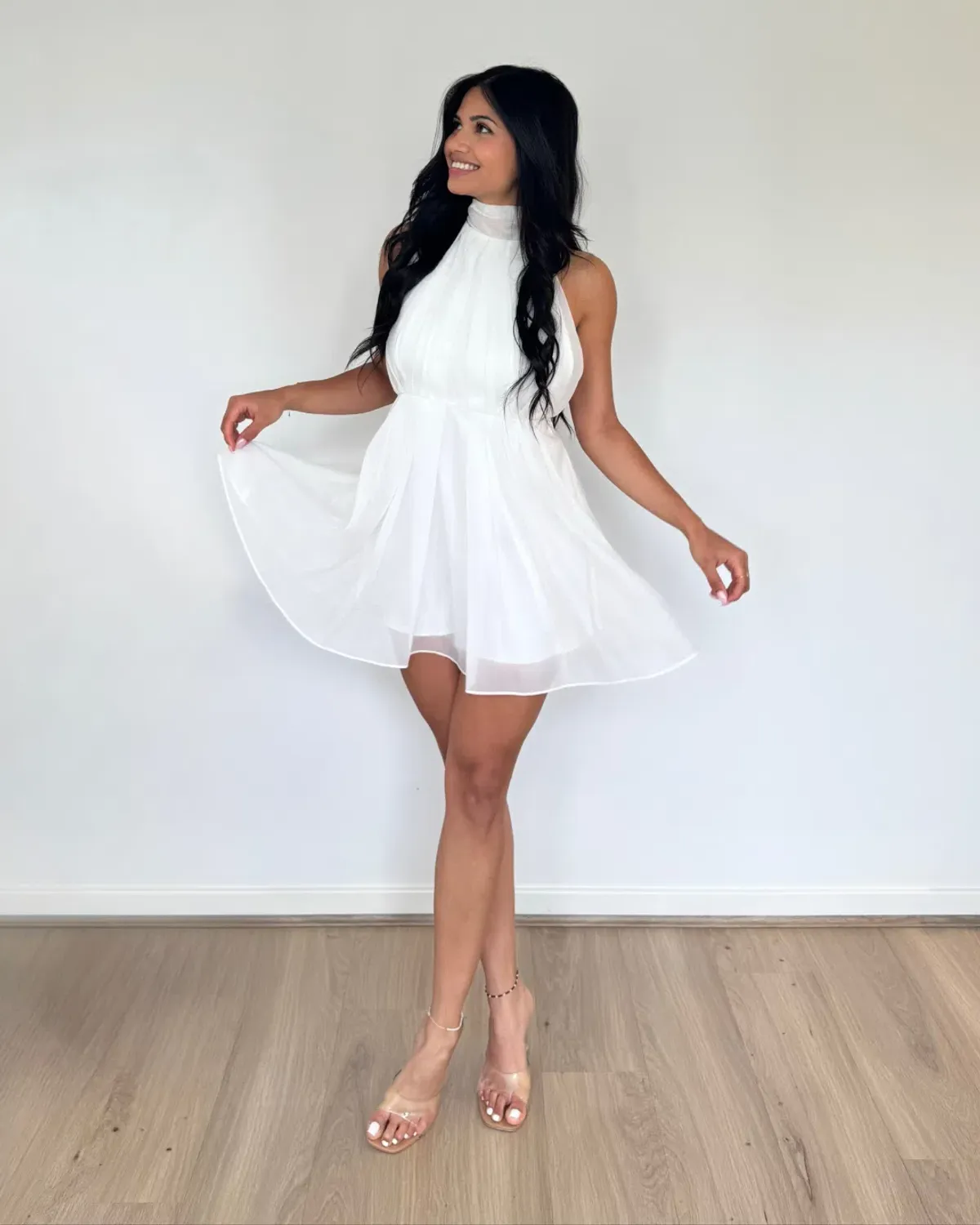 Calia Collection Rosalia Mini Dress White Size 10 - Image 3