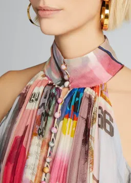 Zimmermann Wavelength High Collar Mini Dress Multi Size 0 / AU 8 for rent on The Volte - image 2