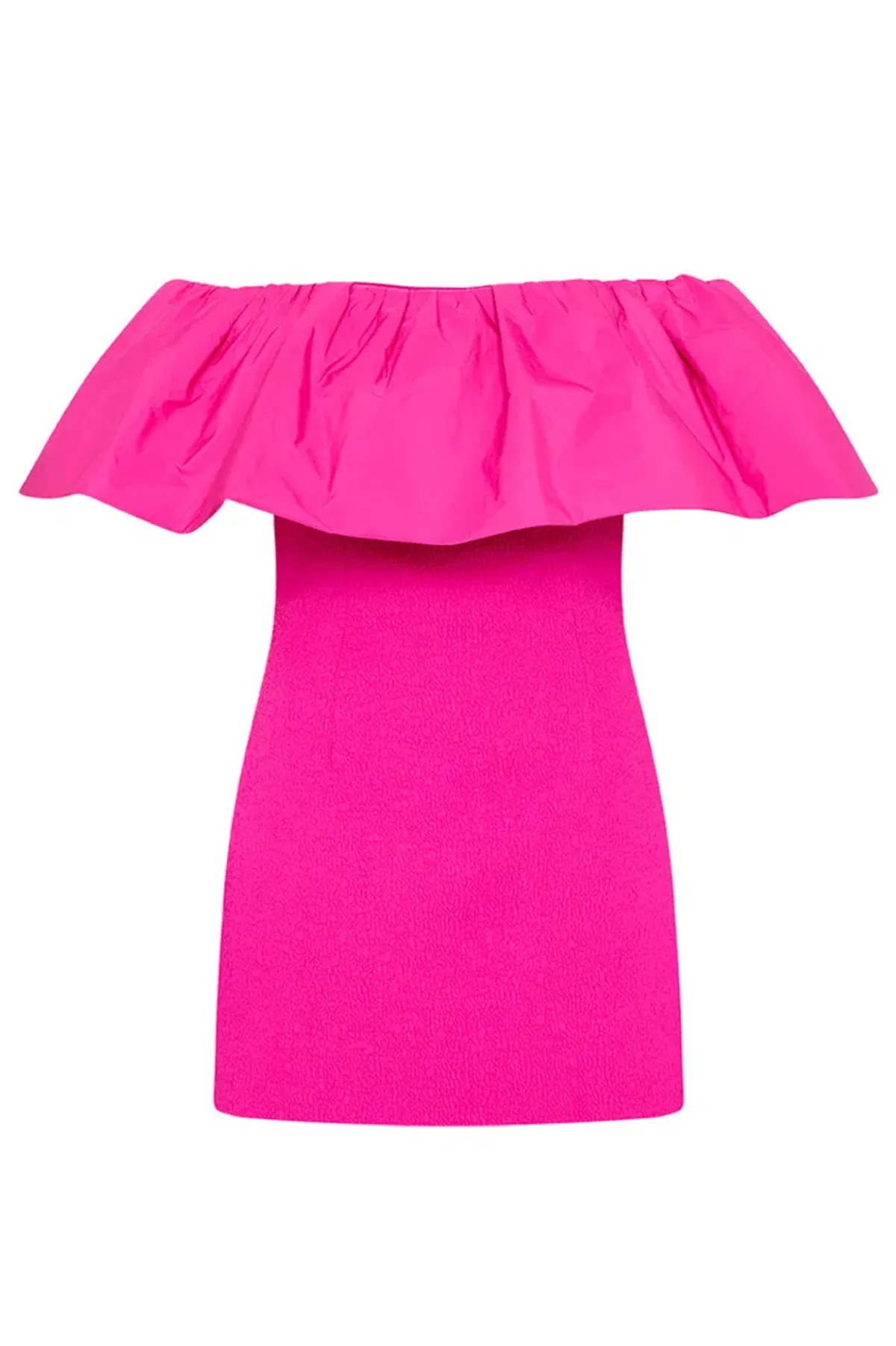 Rebecca Vallance Cecily Off Shoulder Mini Dress Pink Size AU 12 - Image 4