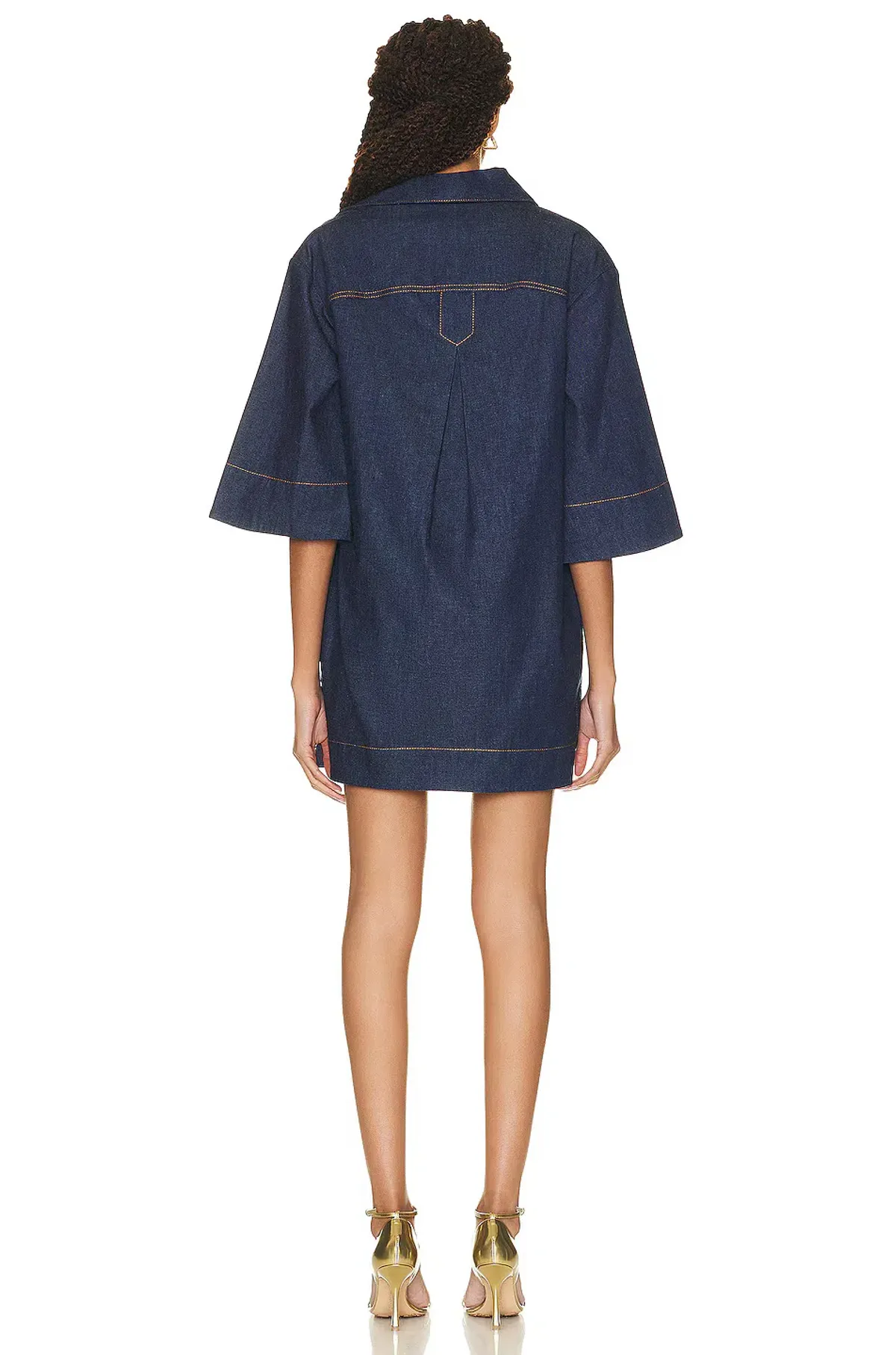 Zimmermann Denim Tunic Dress Ink Size 0 / AU 8 - Image 3