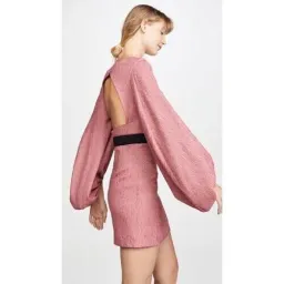 Rebecca Vallance Greta Long Sleeve Mini Dress Pink Size AU 12 for rent on The Volte - image 4
