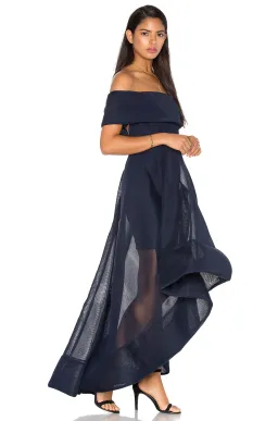 Bronx And Banco Tulip Off Shoulder Dress Navy Size 10 for rent on The Volte - image 2
