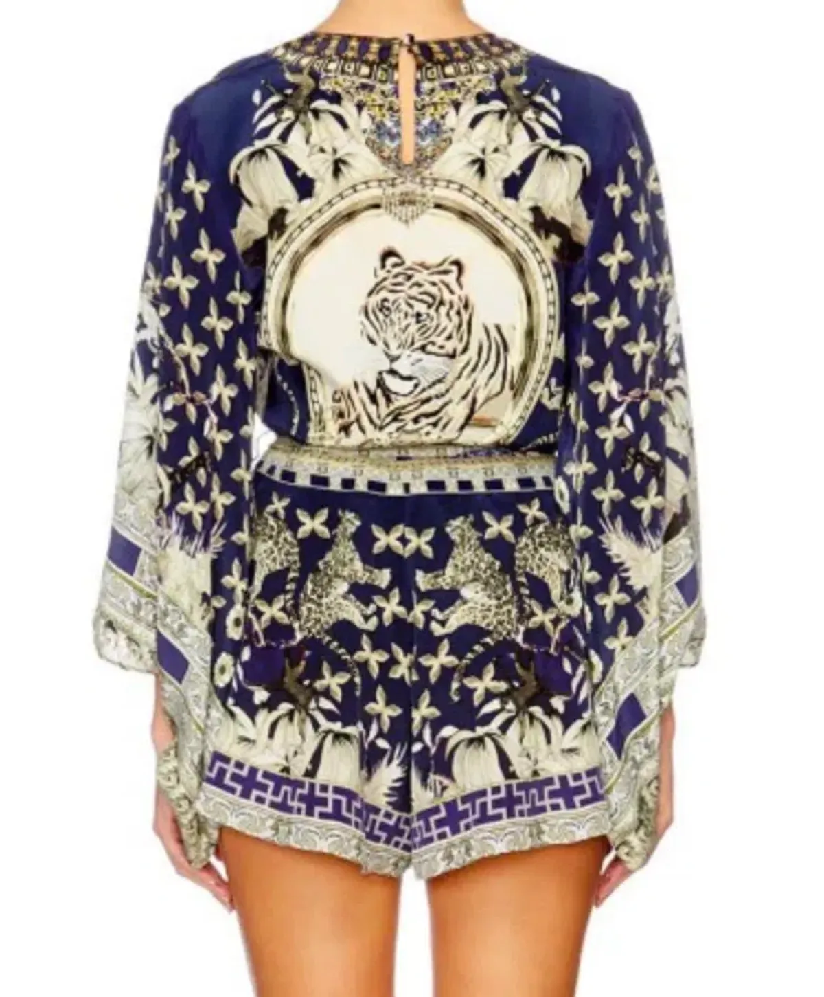 Camilla A Little Past Twilight Kimono Sleeve Playsuit Print Size XS / Au 8 - Image 3