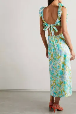 LAUREL FRILL MIDI DRESS for rent on The Volte - image 2