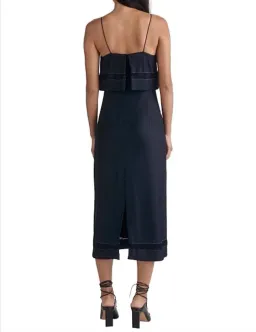 Dion Lee Float Slip Dress Navy Size AU 8 for rent on The Volte - image 2