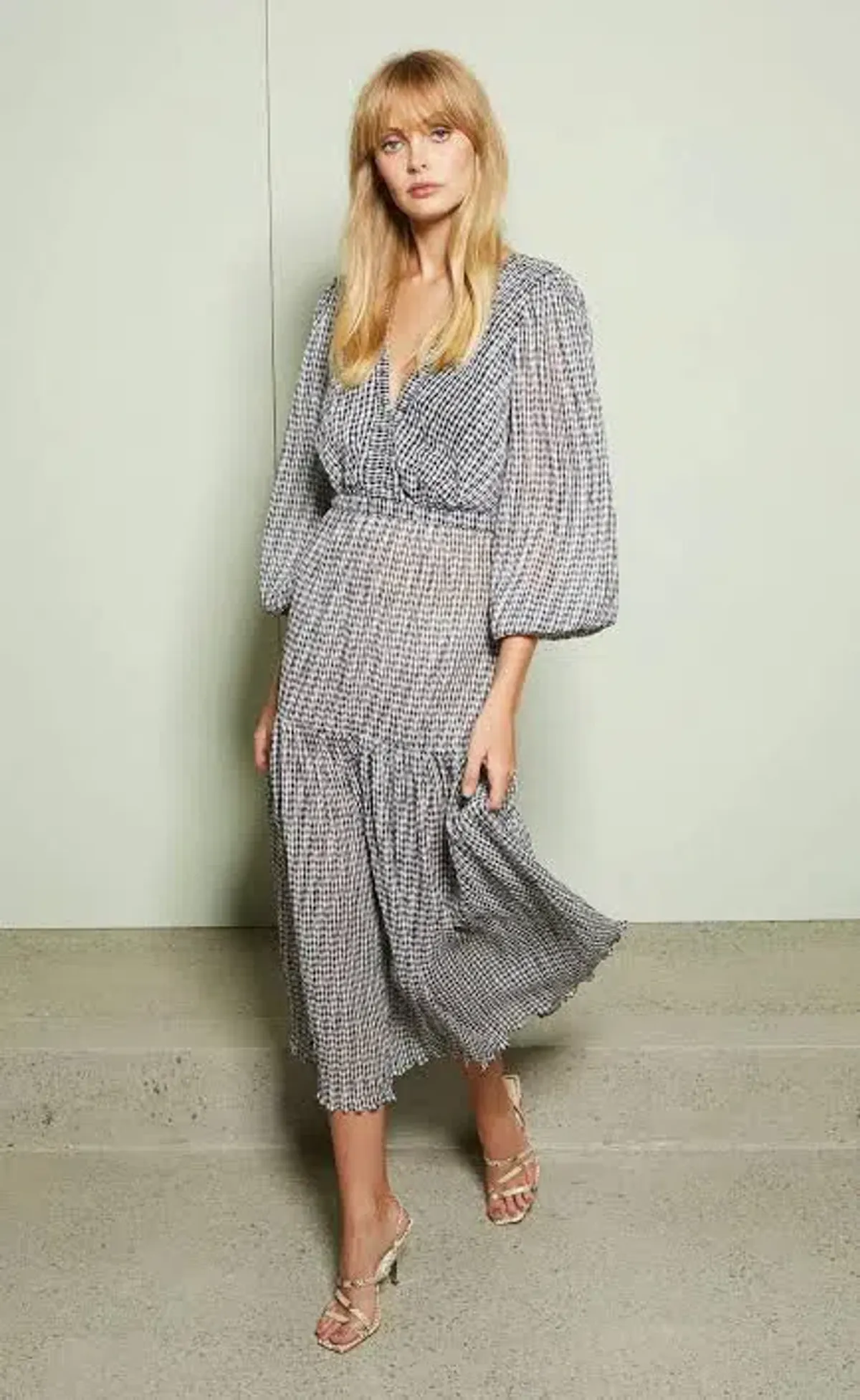 Bec & Bridge Nadine Midi Dress Black/White Size 12 - Image 1
