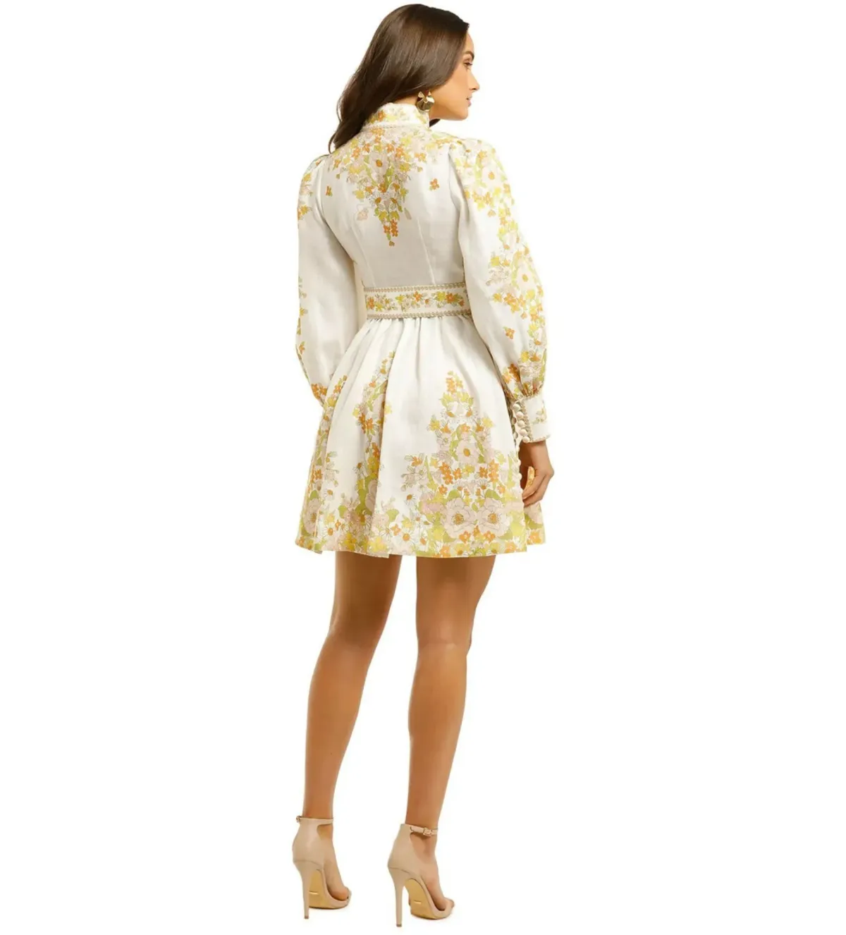 Zimmermann Super Eight Tubular Mini Dress in White Size 3/AU14 - Image 3