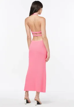 Manning Cartell Beyond Limits Knit Midi Dress in Pink Size 10 for rent on The Volte - image 3