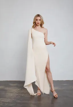 Lexi Riley Dress Cream Size 6 for rent on The Volte - image 1