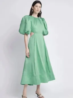 Aje Relic Beaded Mini Dress Green Size 10 for rent on The Volte - image 1