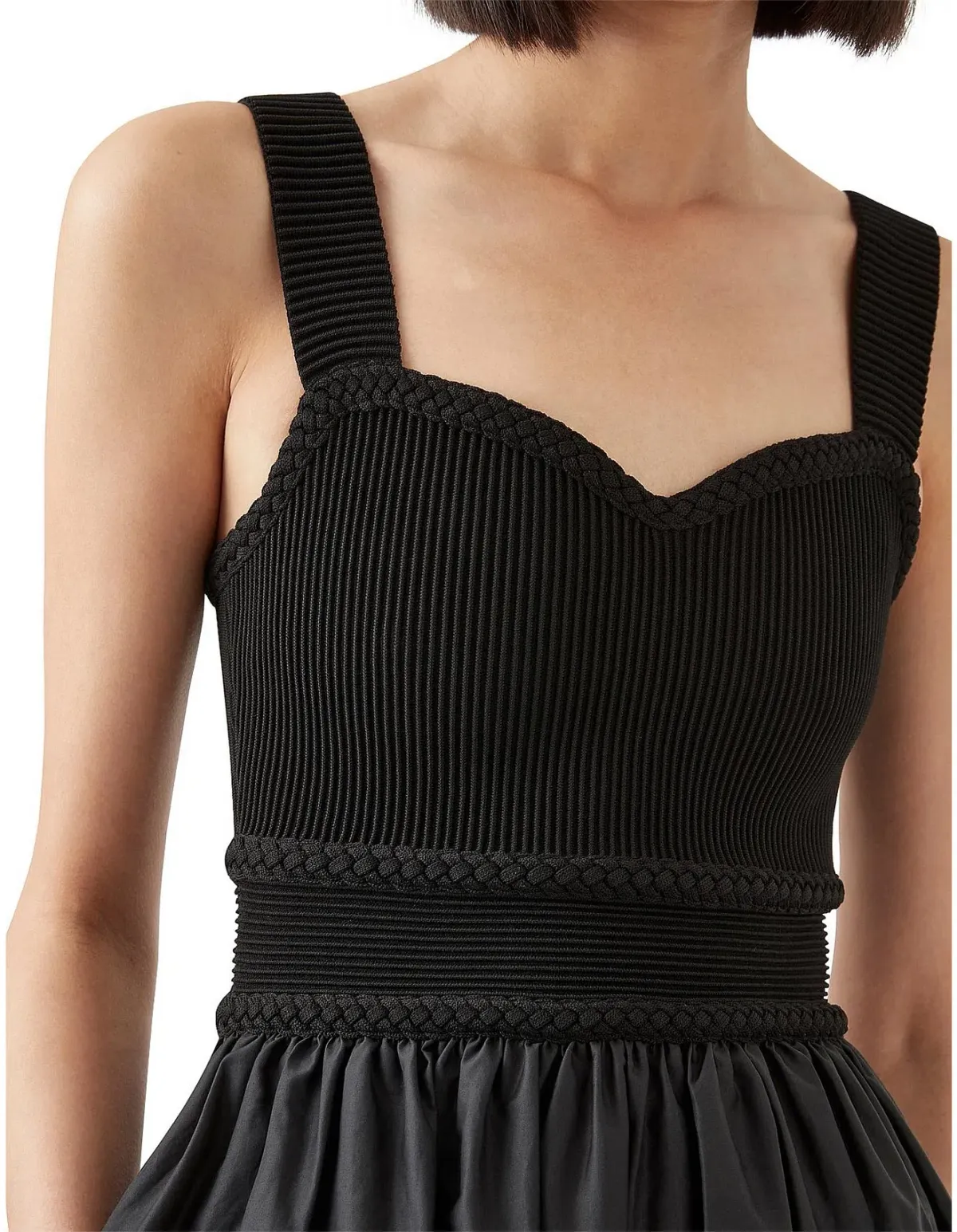 Aje Romarin Dress Black Size M/AU 10 - Image 3