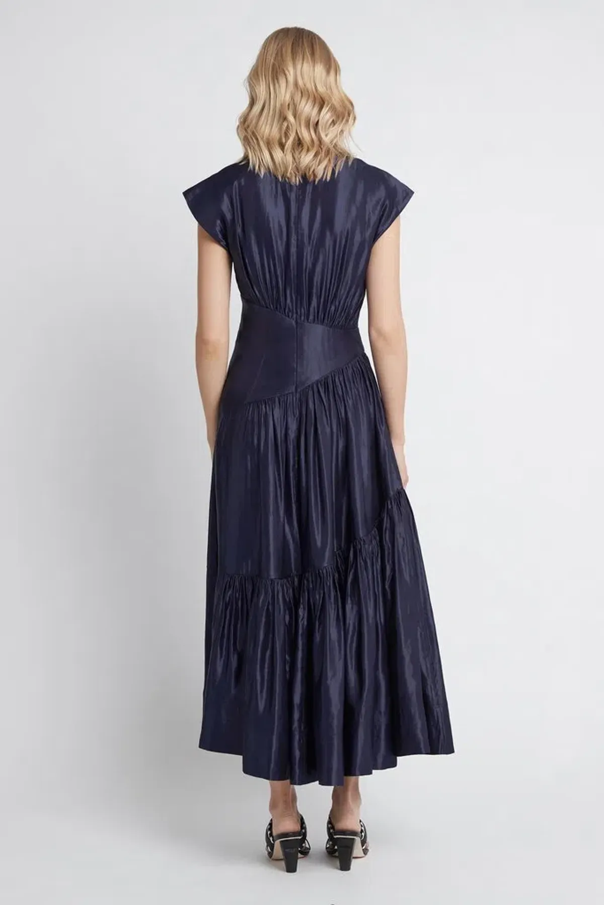 Aje Serendipity Reflection Midi Dress Navy Size 12 - Image 3