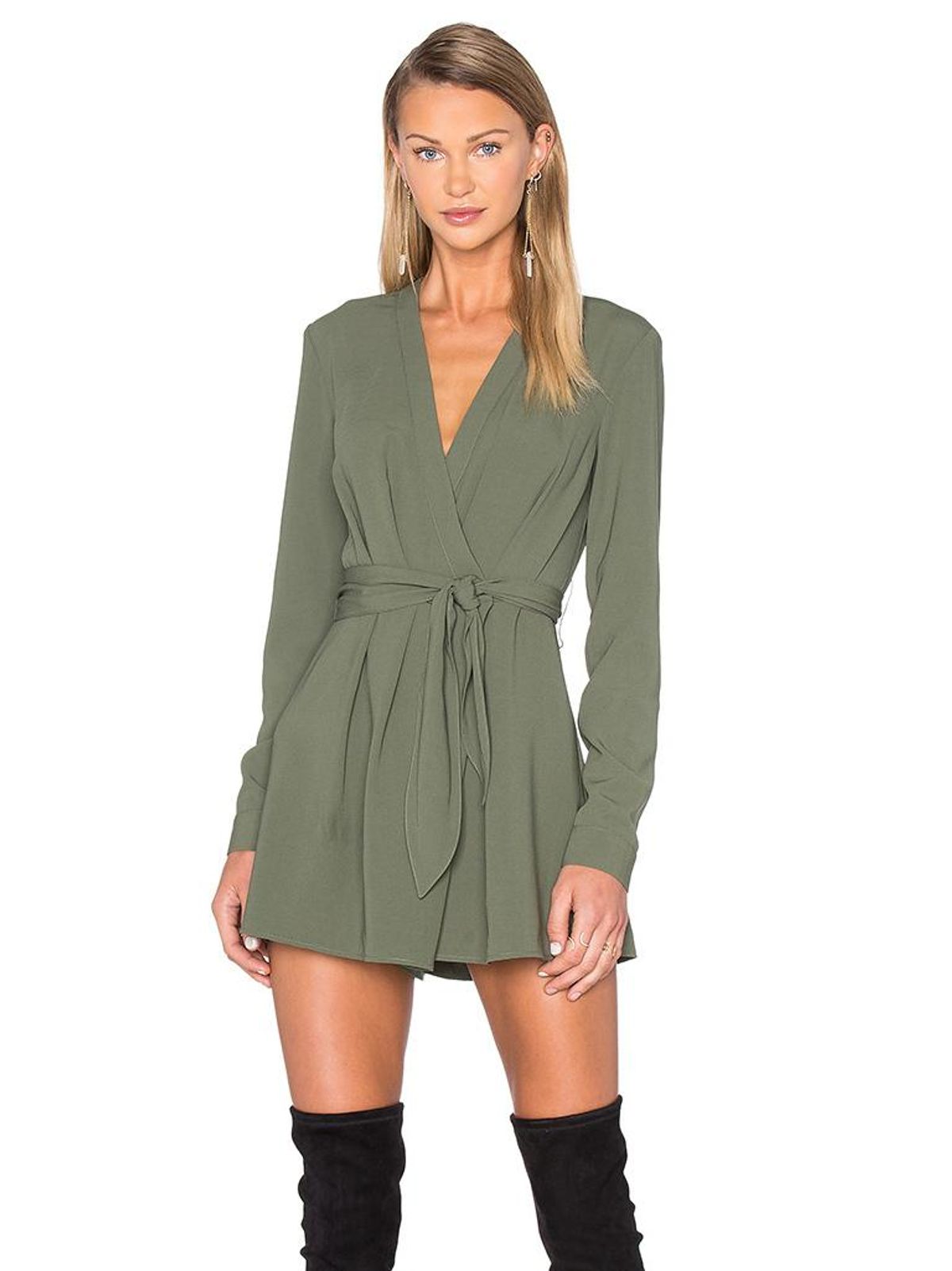 The Fifth Label Above & Beyond Playsuit Khaki Green Size AU 6 - Image 2