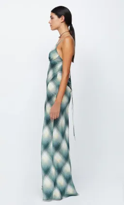 Bec & Bridge Edie Split Maxi Dress Teal Print Size 10 / M for rent on The Volte - image 4