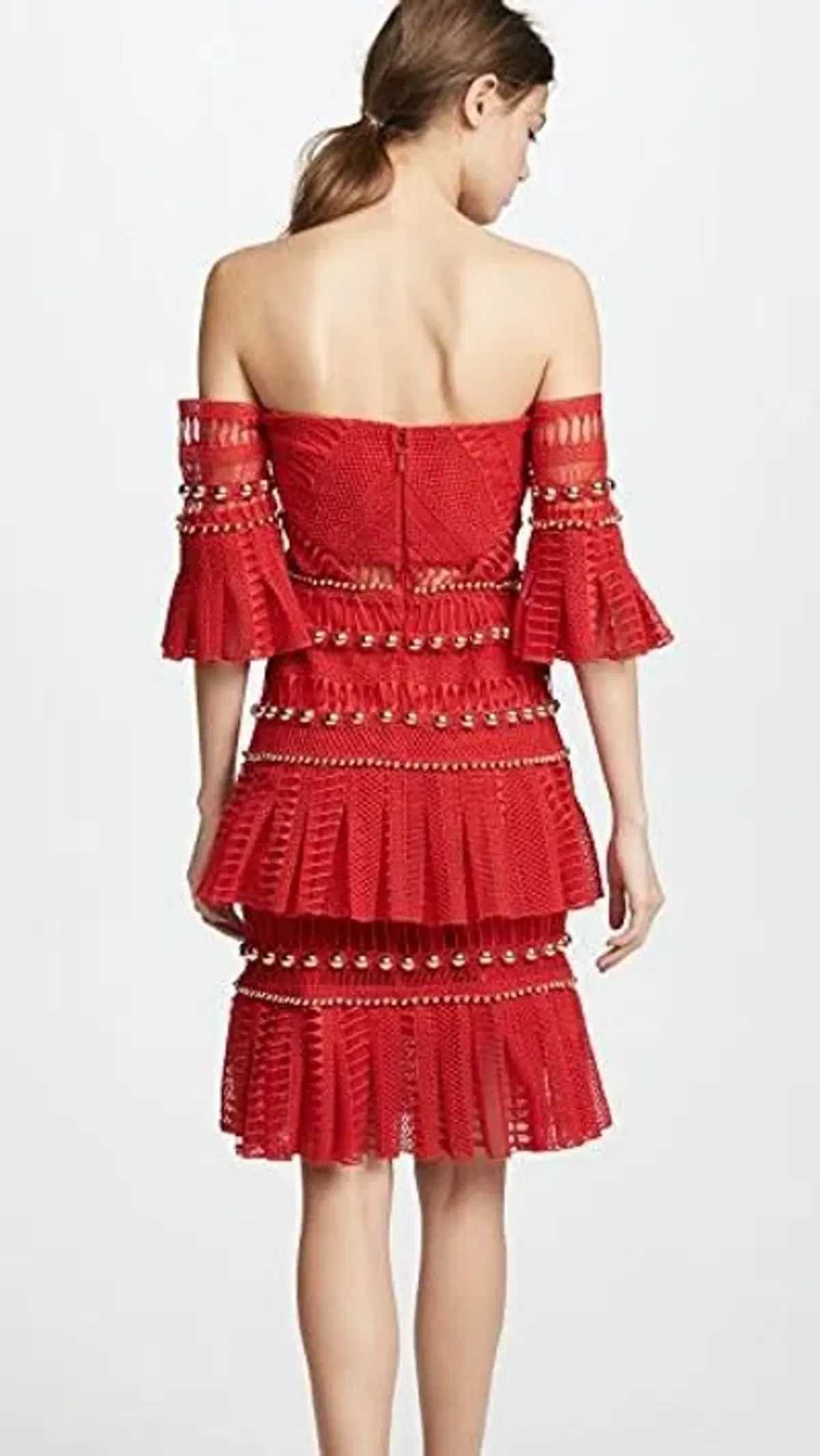 Thurley Heaven Dress Red Size 6 - Image 4