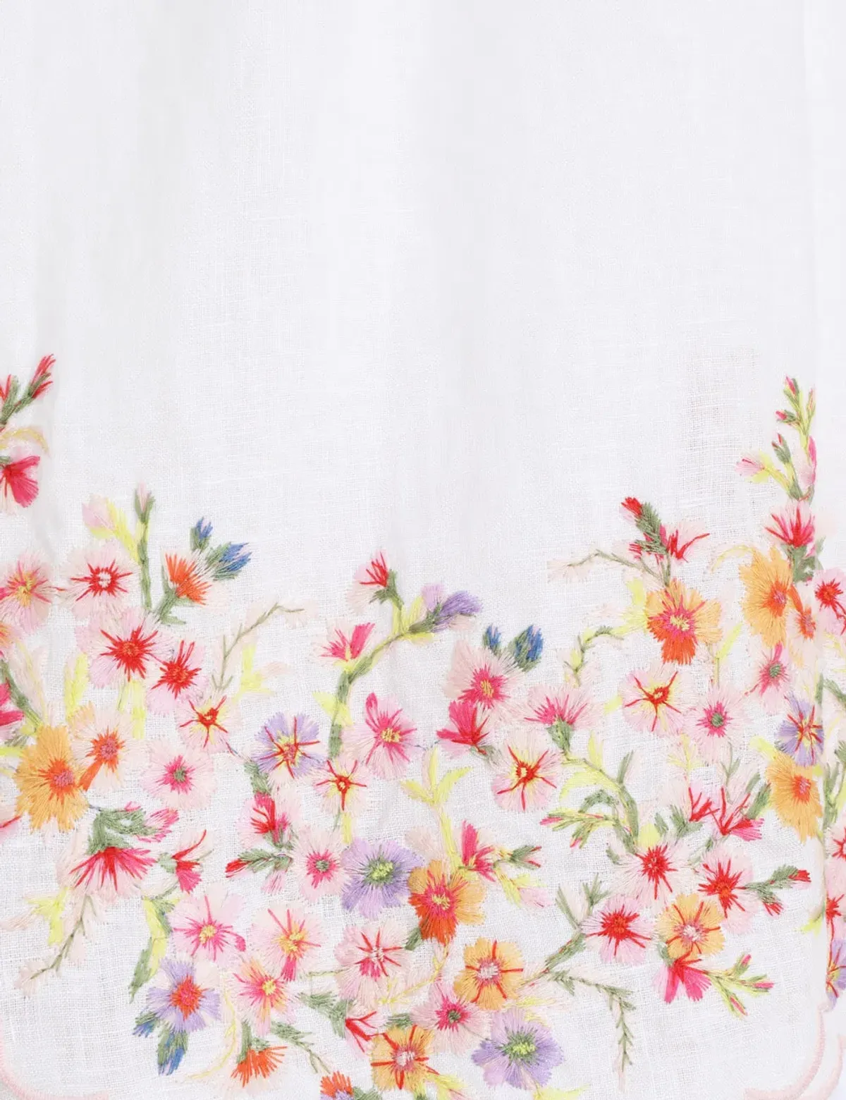 Zimmermann Mae Floral Midi Dress White Floral Size 1/AU 10 - Image 4