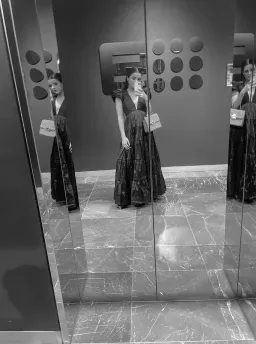 Aje Statuesque Tiered Gown Black Size 4 / XXS for rent on The Volte - image 4