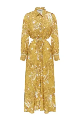 Sheike Casablanca Dress Paisley Yellow Size 16  for rent on The Volte - image 3