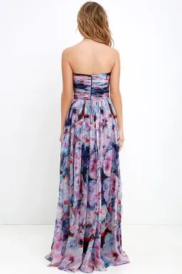Bariano Strapless Maxi Dress Floral Size 16 for rent on The Volte - image 2