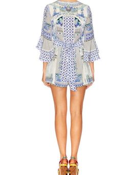 Camilla Salvsumm Summer Low V Neck Playsuit for rent on The Volte - image 3