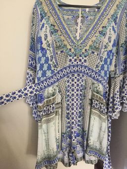 Camilla Salvsumm Summer Low V Neck Playsuit for rent on The Volte - image 4