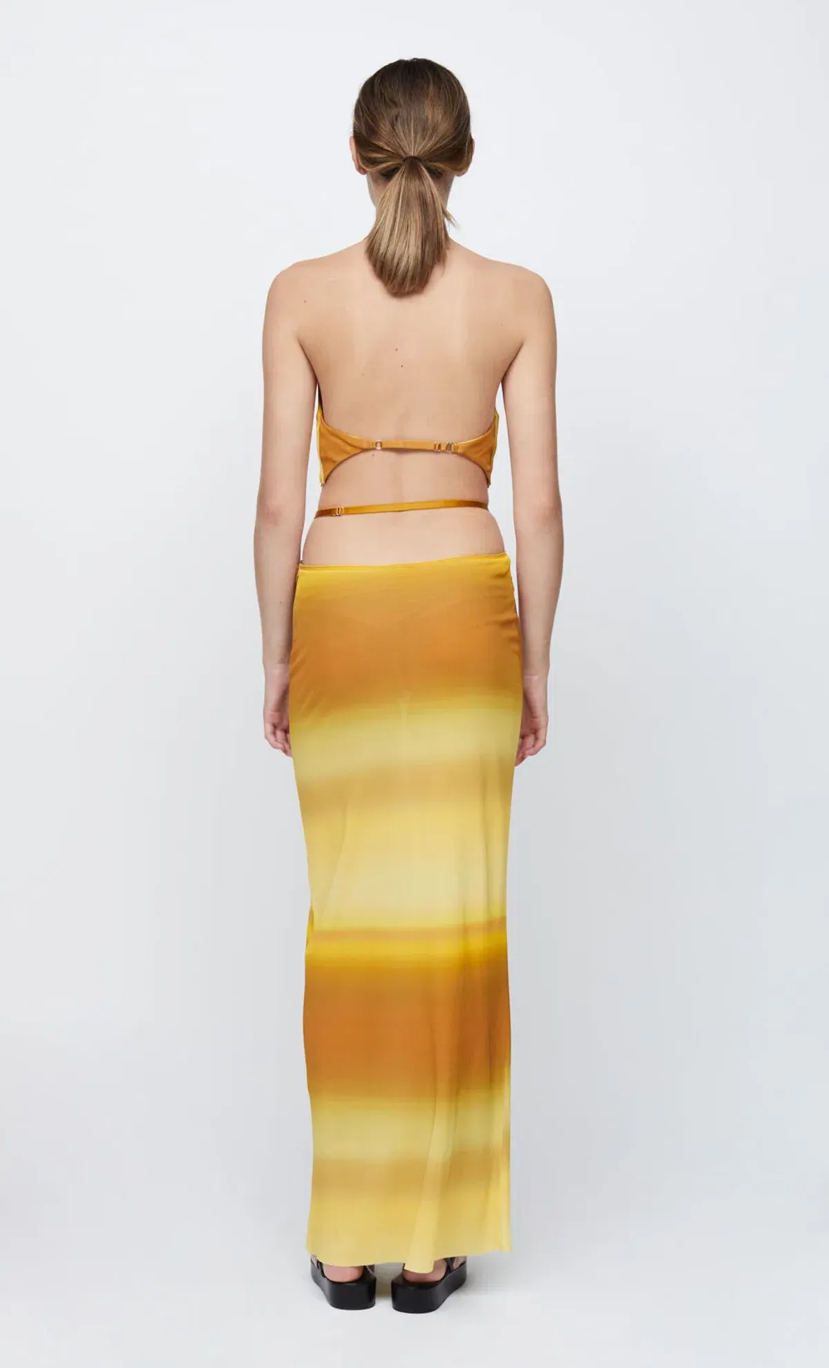 Bec & Bridge Amara Top and Skirt Set Golden Ombre Size 8 - Image 2