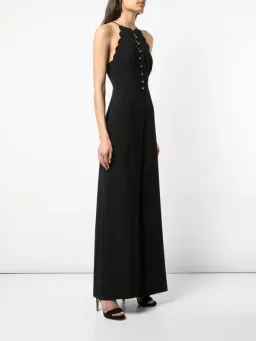 Zimmermann Scollop Edged Jumpsuit Black Size AU 8 for rent on The Volte - image 2